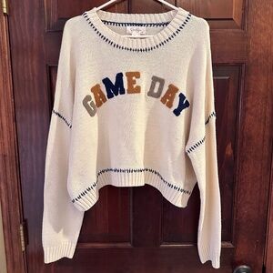 NWT Jessica Simpson Game Day Sweater Sz L